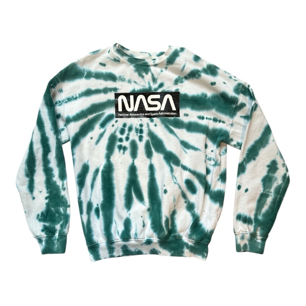H&M Printed Sweatshirt -Long sleeve - Turquoise/tie-dye - Kids 12/14
